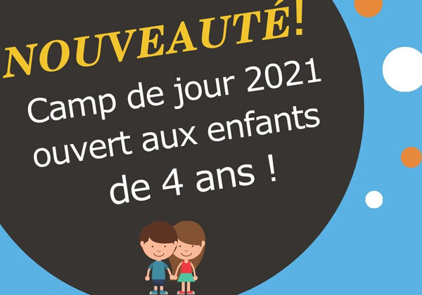 Nouveauté Camp de jour 2021
