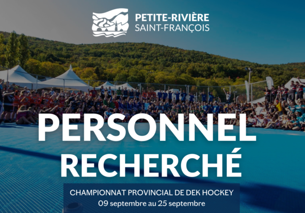 Personnel recherché – Championnat provincial de dek hockey 2022
