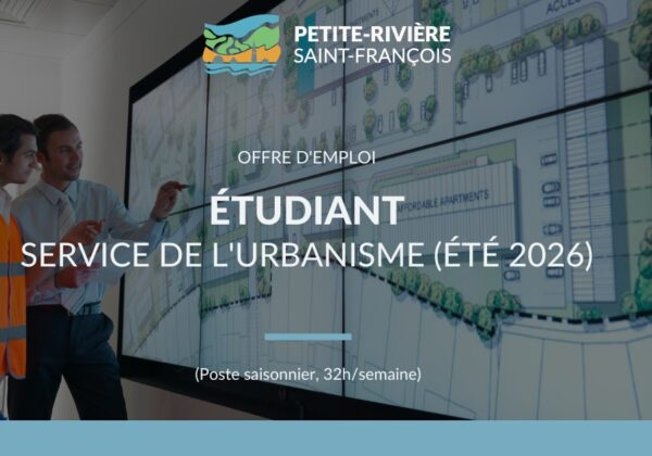 Offre d’emploi – Étudiant en urbanisme (Été 2026)