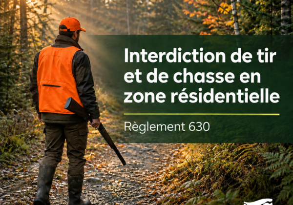Rappel réglementaire – Tire et chasse en zone résidentielle